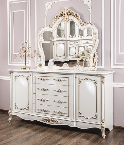 Комод Флоренция белый глянец фото 3