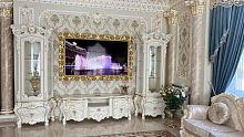 Гостинная Барокко Люкс (1+1+ТВ) (слоновая кость)