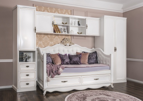 Диван кровать Натали белый глянец фото 5