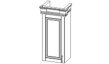 Верона секция навесная 1 створчатая крем глянец