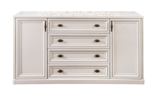 Комод Натали белый глянец