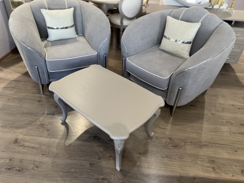 Столик прямоугольный Мокко серый камень фото 5