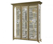 Шкаф 3-х дверный без короны Версаль (слоновая кость)