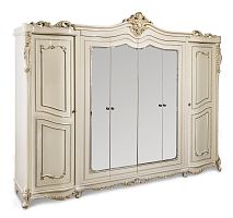 Шкаф Джоконда 6-створчатый крем глянец