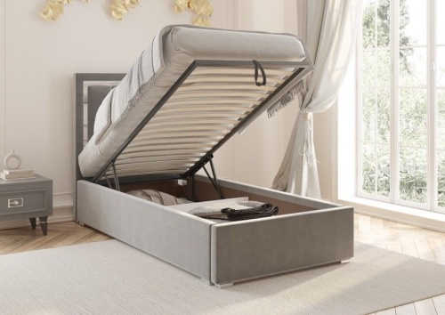 Молодежная мебель Виктория графит с серебром фото 4