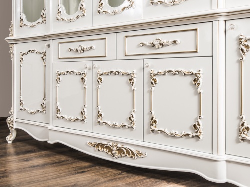 Сервант Флоренция белый глянец фото 6