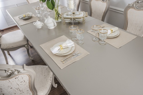 Столовая Лали серый камень фото 12