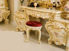 Пуф Барокко Люкс (слоновая кость/золото)