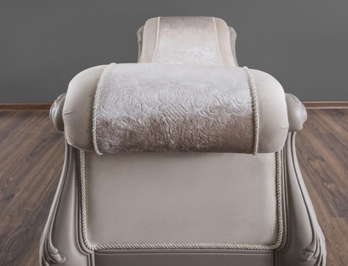 Оттоманка Мокко с двумя подлокотниками серый камень фото 11