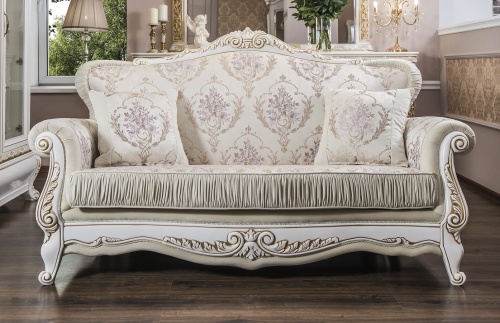 Диван Алсу 3х местный белый глянец фото 5