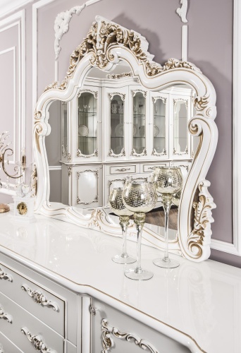 Зеркало Флоренция белый глянец фото 3