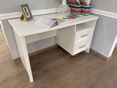 Стол письменный Мишель белый матовый фото 5