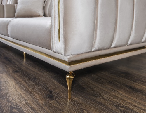 Диван Замира 3х местный бежевый фото 10