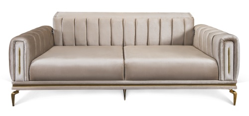 Диван Замира 3х местный бежевый фото 3