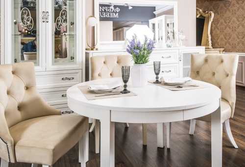 Столовая Мишель белый матовый фото 3