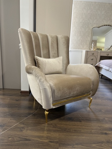 Кресло Замира бежевый фото 4