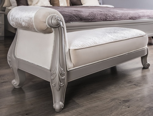 Оттоманка Мокко с одним подлокотниками серый камень фото 11