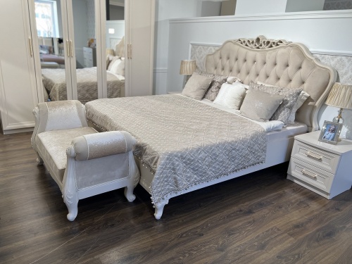 Оттоманка Мокко с двумя подлокотниками бежевый фото 5