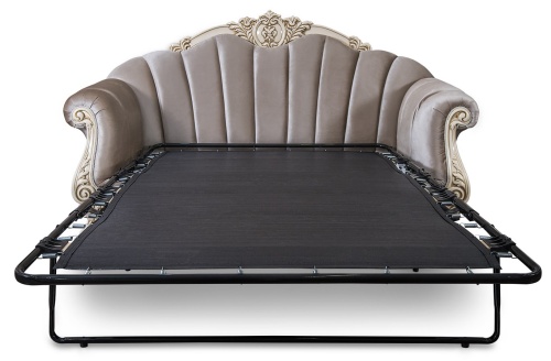 Диван Марселла 3х местный крем глянец фото 3