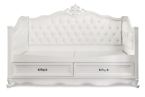 Диван кровать Мишель белый матовый фото 3