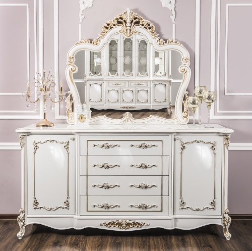 Комод Флоренция белый глянец фото 2