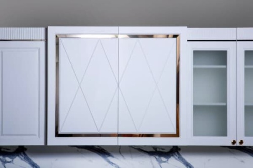 Кухонная мебель «Лючия» бело-серый фото 2