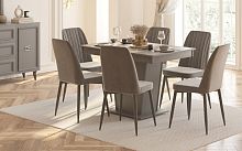 Стол обеденный не раскладной Виктория (графит)