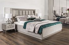 Кровать Замира 160x200 см серый камень