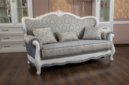 Диван Мишель 3х местный белый матовый фото 5