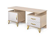 Туалетный столик Лара белый глянец