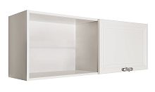 Полка навесная книжная Мишель белый матовый