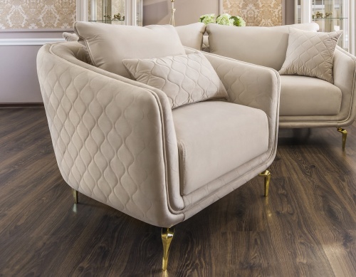 Кресло Нонна бежевый фото 4