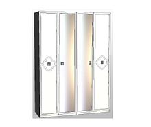 шкаф Фелисия 4-створчатый с зеркалом бежевый