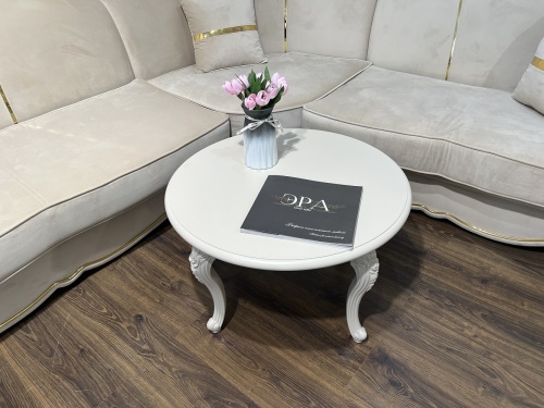 Столик круглый Мокко бежевый фото 16