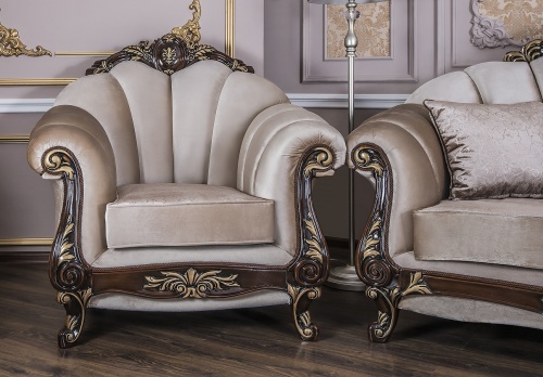 Кресло Марселла корень дуба глянец фото 3