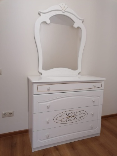 Спальня Виктория белая фото 4