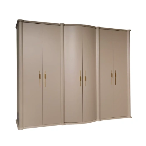 Шкаф 6-ти дверный Моника (капучино)