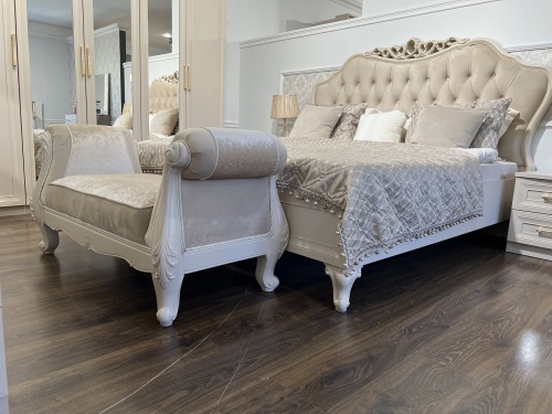 Оттоманка Мокко с двумя подлокотниками бежевый фото 4