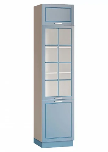 Кухонный пенал остеклённый "Дрим" 3 уровня, 600