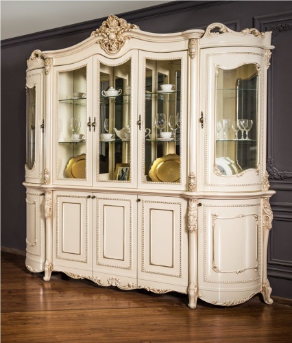 Сервант Джоконда 5-ств крем глянец фото 10