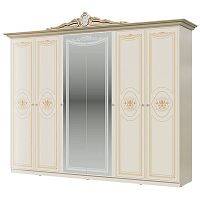 Шкаф 6-ти дверный Грация (слоновая кость)