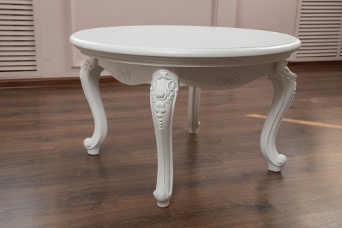 Столик круглый Мишель белый матовый фото 3