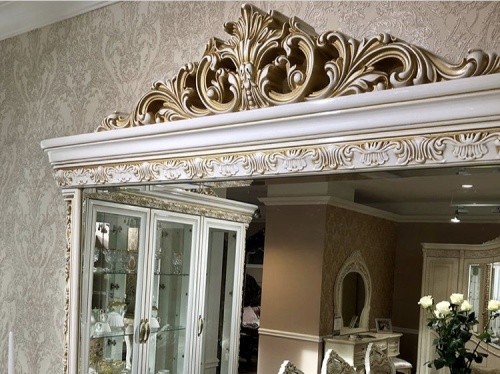 Зеркало Алсу белый глянец фото 2