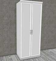 шкаф без стоевых для детской Мишель 2-ств без зеркал белый матовый