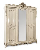 Шкаф Джоконда 3-створчатый крем глянец