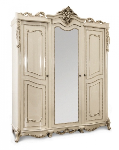 Шкаф Джоконда 3-створчатый крем глянец