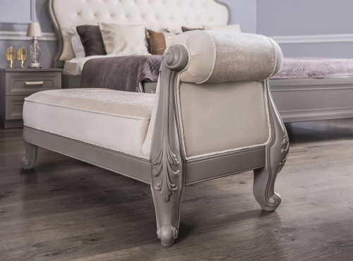 Оттоманка Мокко с одним подлокотниками серый камень фото 8