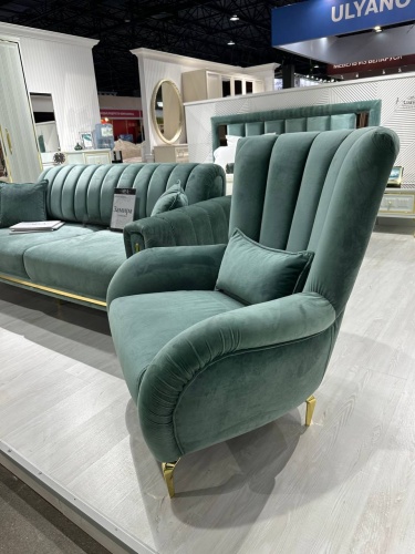 Кресло Замира оливковый фото 4