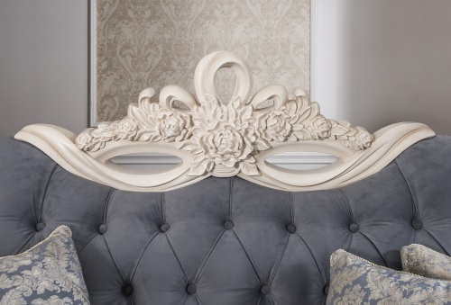 Диван Афина 3х местный крем серый фото 3