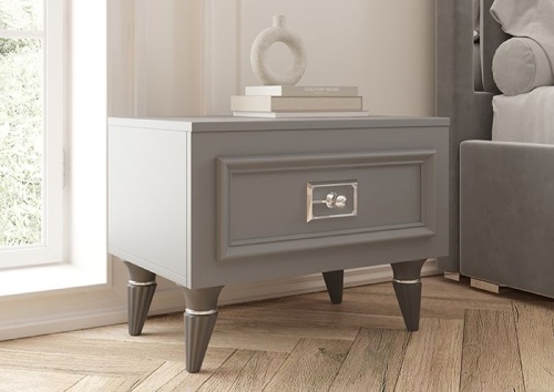 Молодежная мебель Виктория графит с серебром фото 5